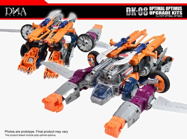 DNA Design DK 08 Upgrade Kit for Power of the Primes Optimal Optimus - Transformers Toy Enhancement Parts | Perfect for Collectors & Customization Projects