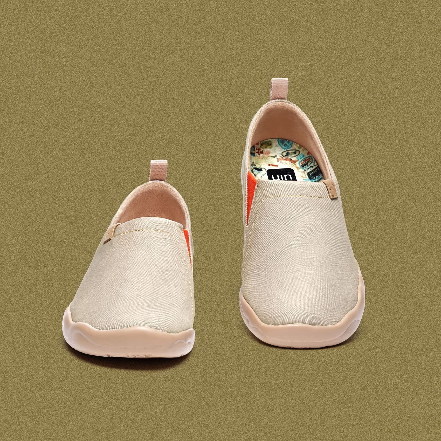 UIN Women's Slip On Sneakers - Lightweight Walking Shoes for Women | Comfortable Casual Loafers | Breathable Travel Flats for Work, Shopping & Daily Wear