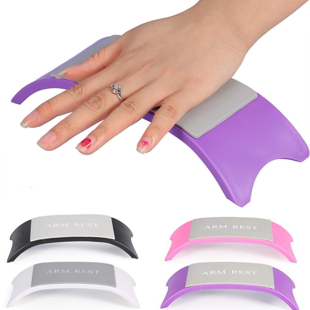 Professional Nail Technician Hand Cushion & Wrist Rest - Ergonomic Manicure Arm Support Pillow for Nail Art, Gel Polish & Acrylic Application - Perfect for Salon, Spa & Home Use (White)