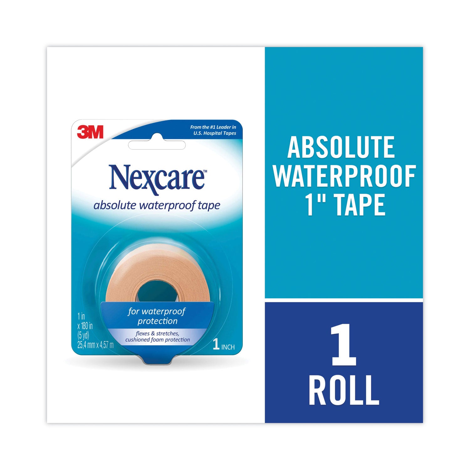 3M Nexcare™ Absolute Waterproof First Aid Tape - 1