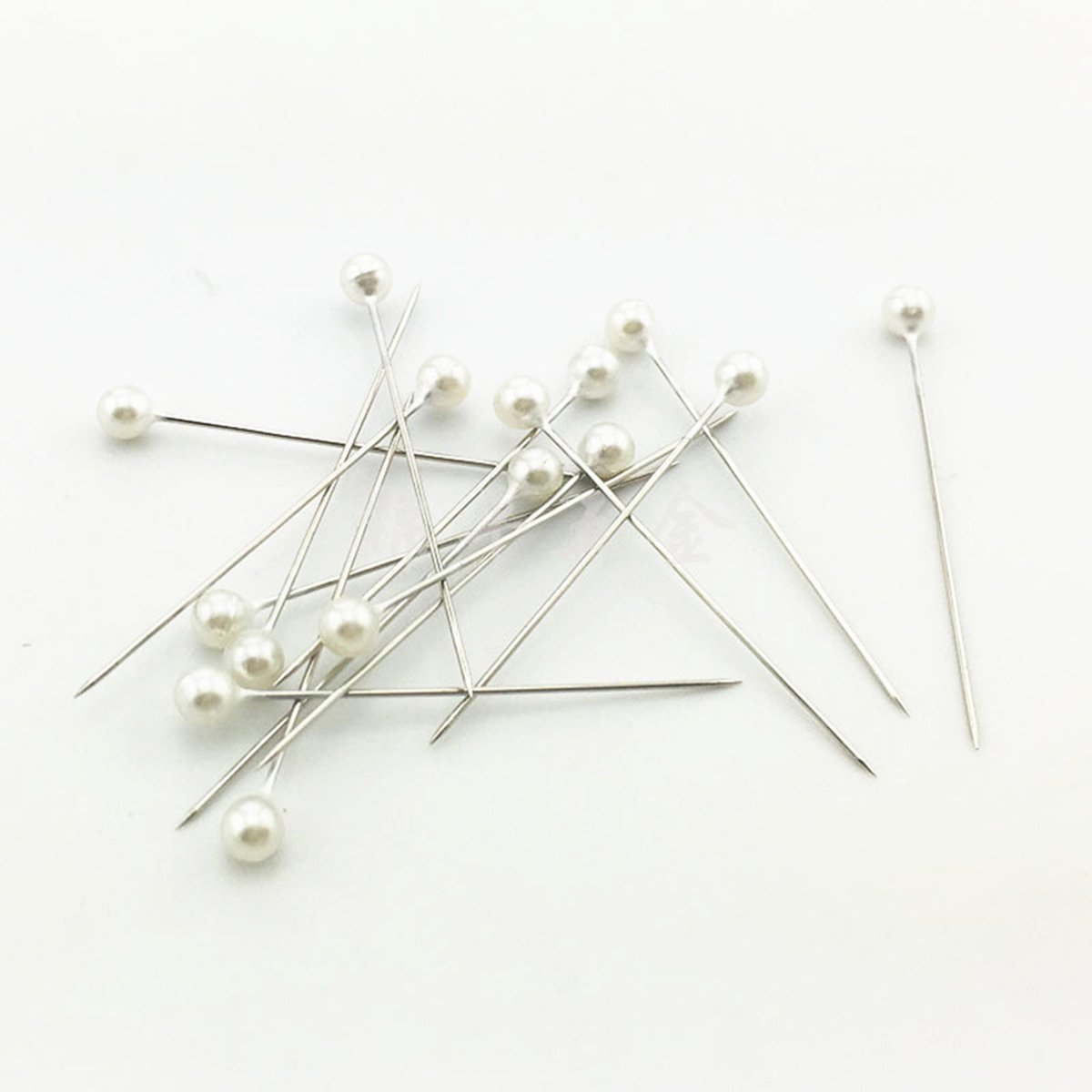 100pcs Pearl Head Straight Pins - Quilting, Sewing & Boutonniere Supplies - Decorative Push Pins for Fabric, Crafts & DIY Projects - Perfect for Wedding Decor, Scrapbooking & Quilling