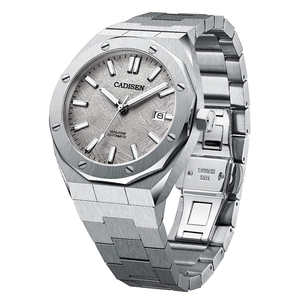 CADISEN Men's Automatic Watch with NH35 Movement - Waterproof Sapphire Crystal - Casual & Business Dress Watch for Men - Perfect for Office, Formal Events & Everyday Wear