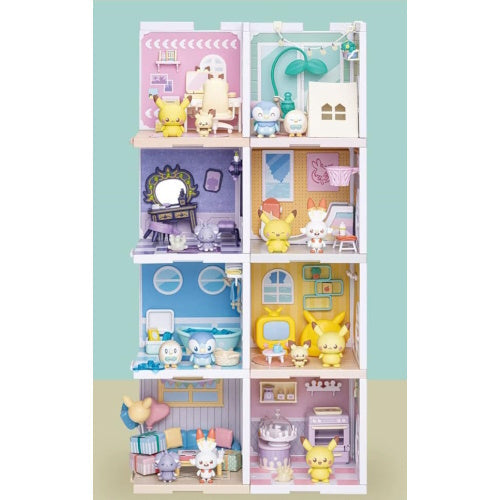 Pokemon Peaceful Place House Miniature Doll Set - Cute Collectible Figures for Display, Gifts & Anime Decor | Perfect for Bedroom Shelves, Office Desks & Pokemon Fan Collections