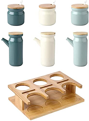 Premium 500ml Olive Oil Dispenser Bottle & Vinegar Cruet Set - Glass Kitchen Oil Bottle with Pour Spout & Seasoning Jars - Perfect for Salad Dressing, Cooking & Gourmet Kitchen Use