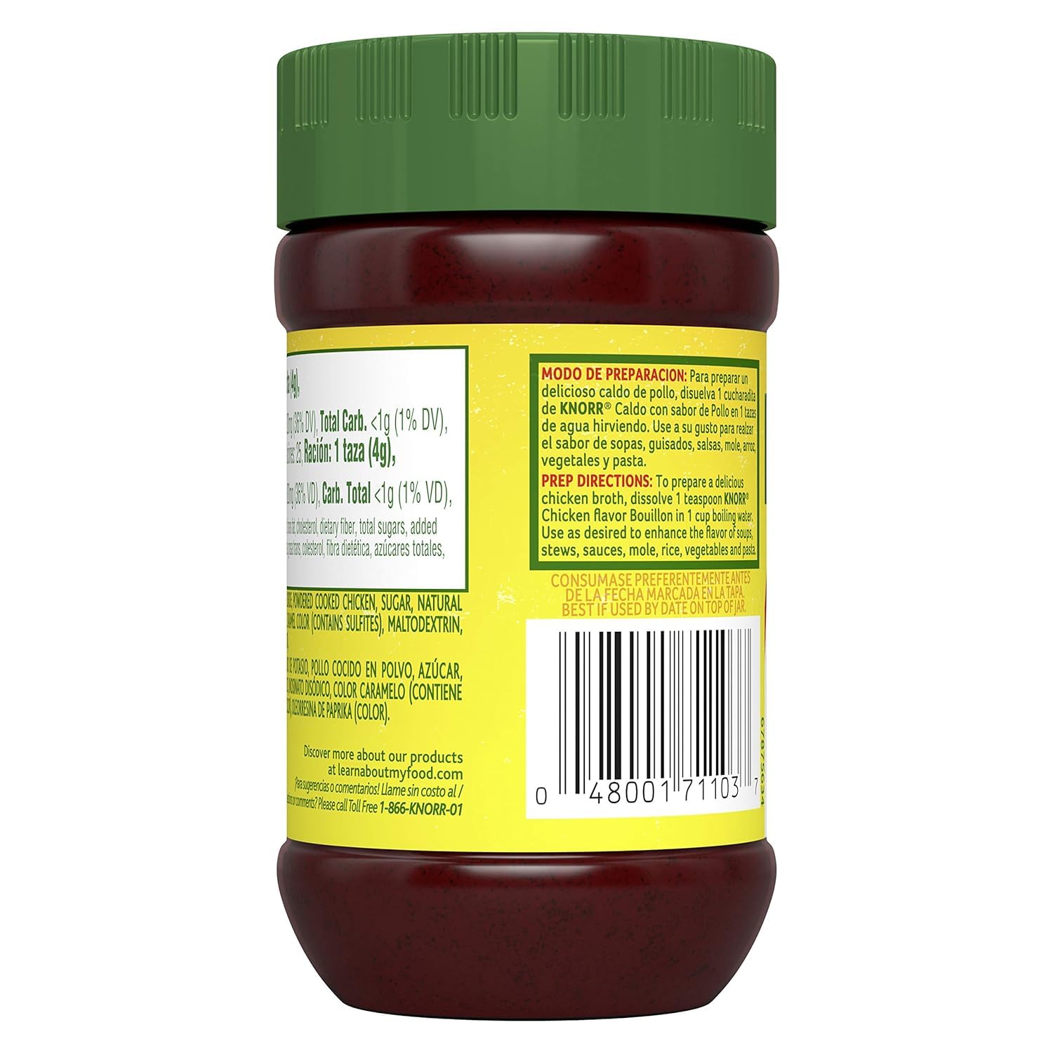 Knorr Granulated Chicken Bouillon 3.5 oz (Pack of 1) - All-Natural Seasoning for Soups, Stews & Cooking - Perfect for Homemade Broths & Flavorful Dishes