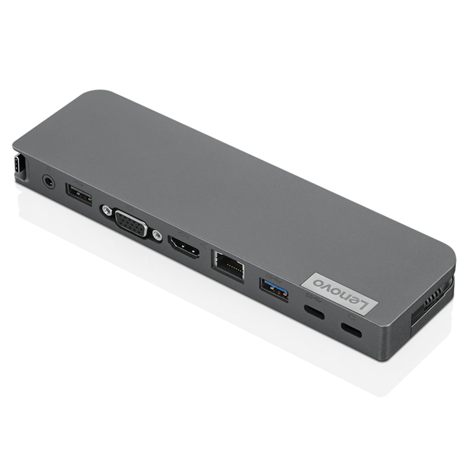 Lenovo USB-C Mini Dock - 6-in-1 Portable Docking Station with HDMI, USB 3.0, Ethernet & Power Delivery - Perfect for Home Office, Business Travel & Remote Work