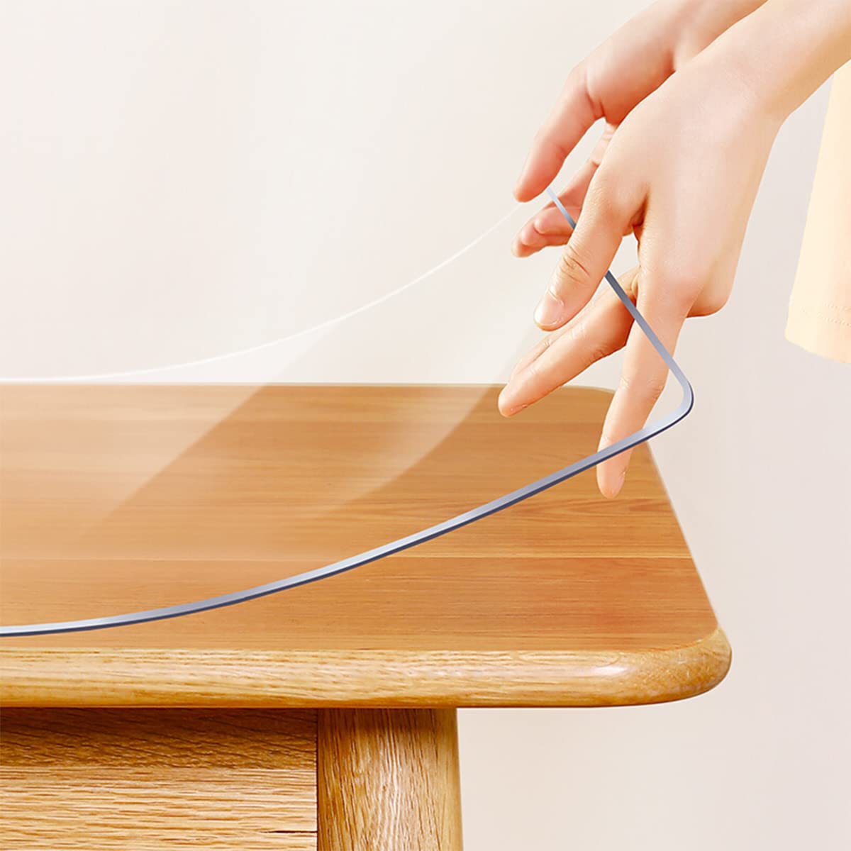 Crystal Clear PVC Tablecloth Protector - Waterproof Dining Table Cover, 38x108 Inch, 1.5mm Thick - Perfect for Glass Tables, End Tables & Table Runners - Ideal for Daily Use, Parties & Home Decor
