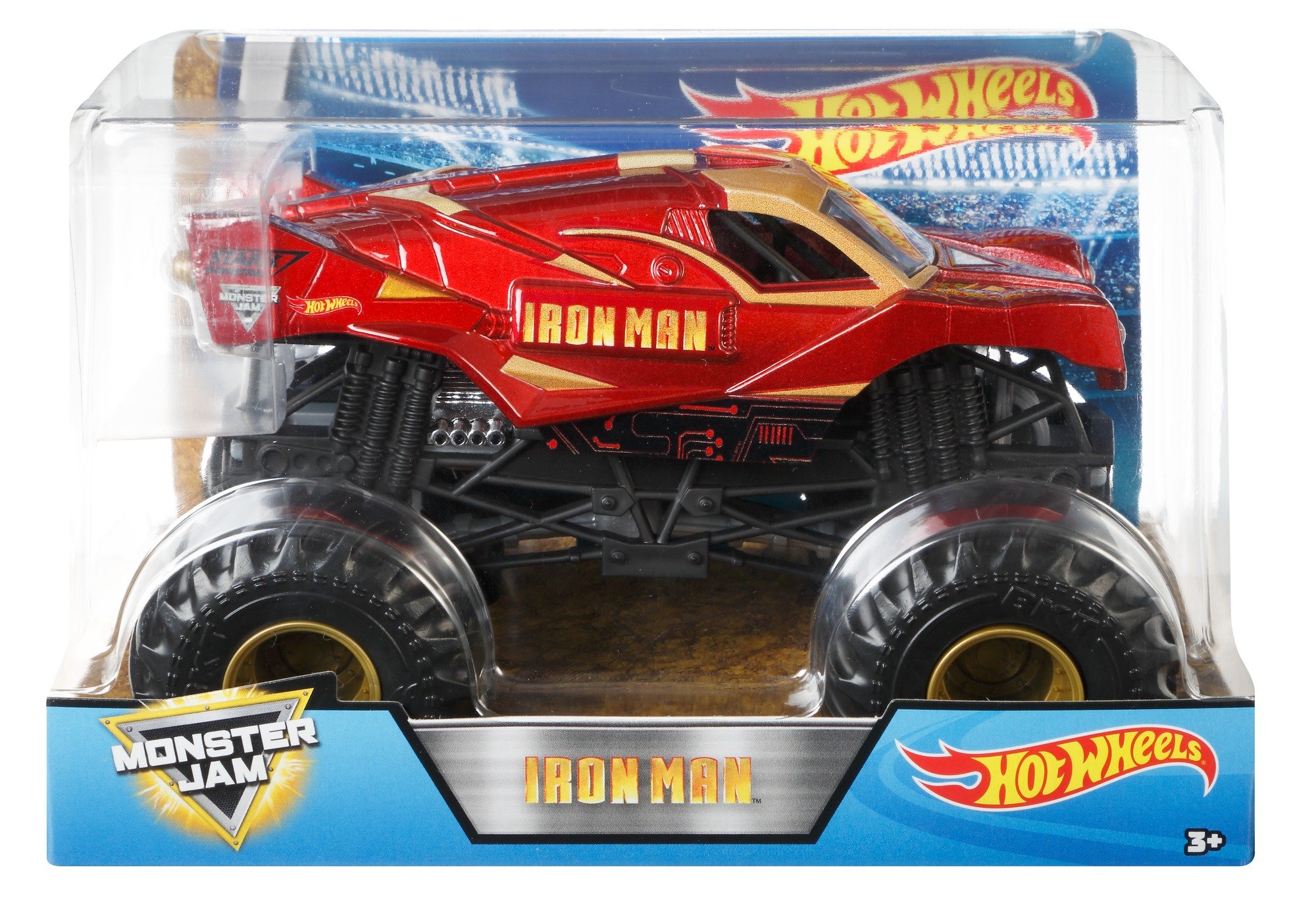 Hot Wheels Monster Jam 1:24 Scale Die-Cast Ironman Truck - Collectible Toy Car for Kids & Adults - Perfect for Play, Display & Monster Jam Fans