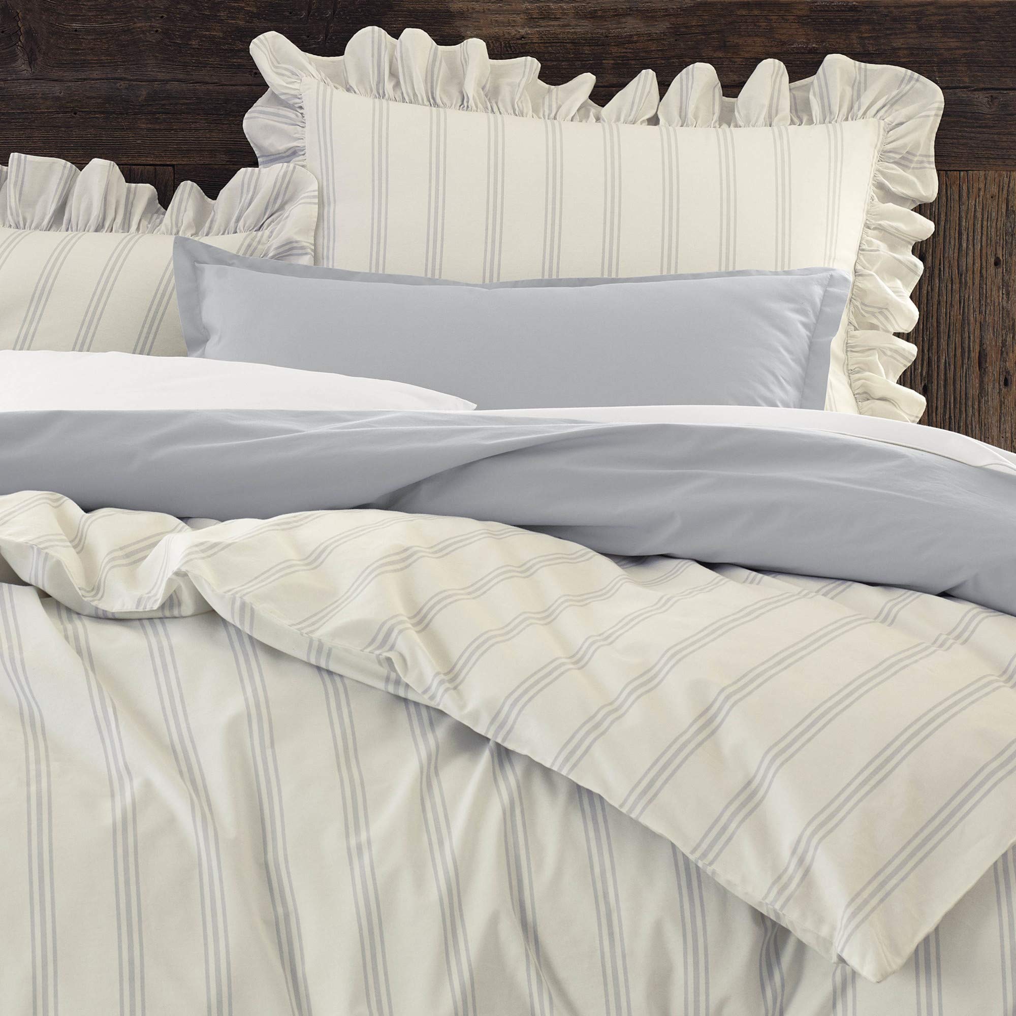 EcoPure 100% Organic Cotton King Size Comforter Set - Soft Gray Bedding for Luxurious Sleep | Perfect for Master Bedrooms, Guest Rooms & Cozy Nights