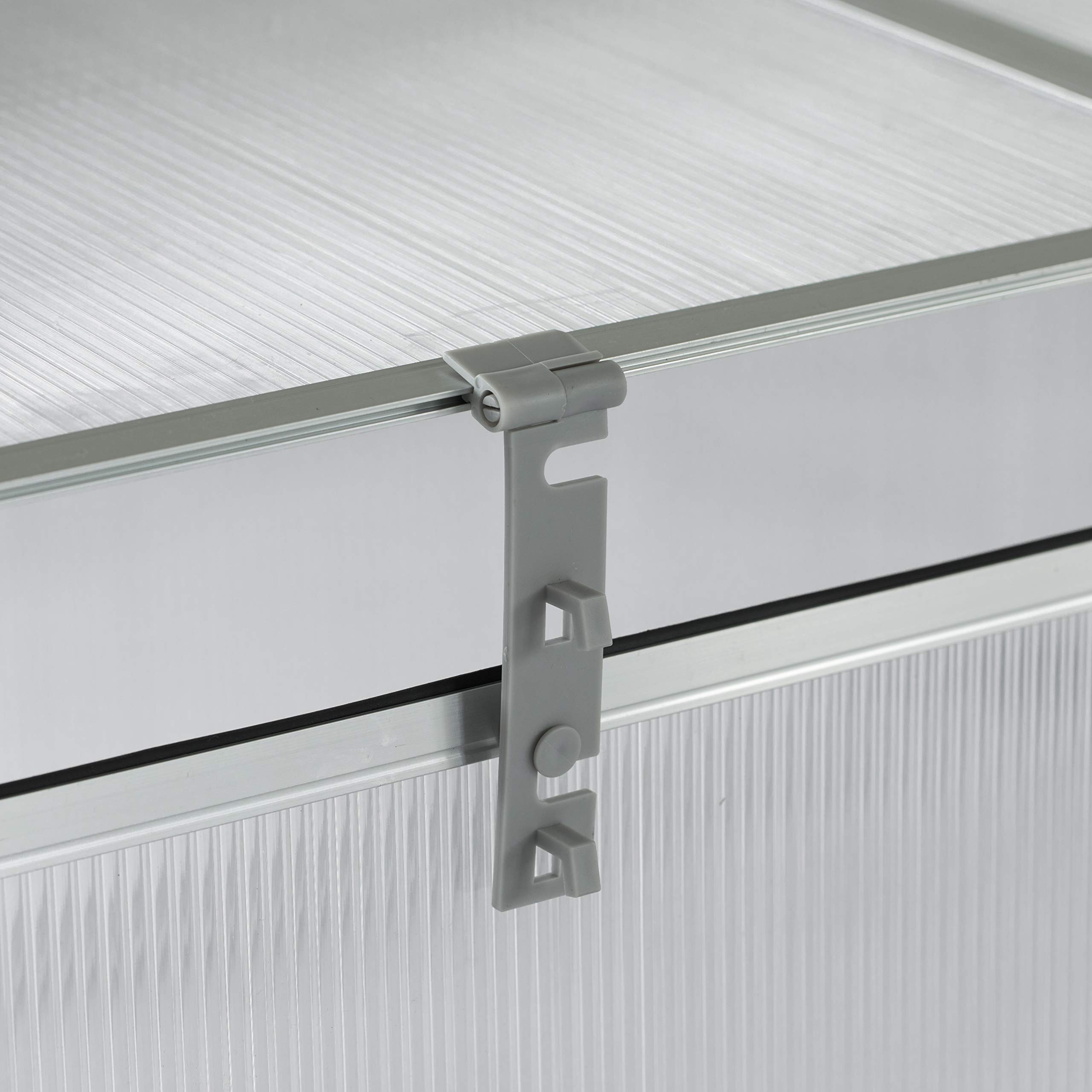 Portable Aluminum Cold Frame Greenhouse - Bottomless Flower Box & Plant Protector with UV-Blocking Transparent Double Walled PVC Panels | Perfect for Seed Starting, Winter Gardening, and Outdoor Plant Protection