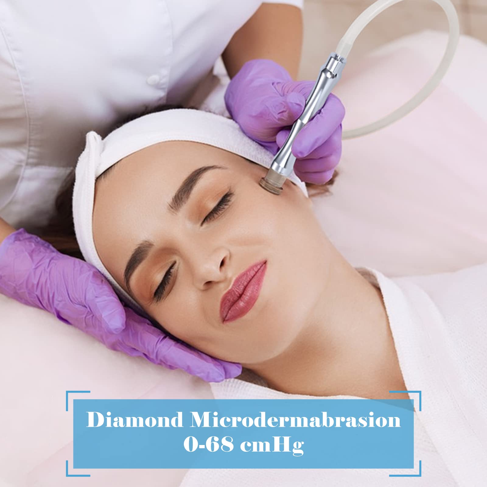 Professional Microdermabrasion Machine with Spray Gun - MCWDOIT Home Facial Skin Care Beauty Device (0-68cmHg Suction Power) for Acne Treatment & Anti-Aging | Perfect for Home Salon & Spa Treatments
