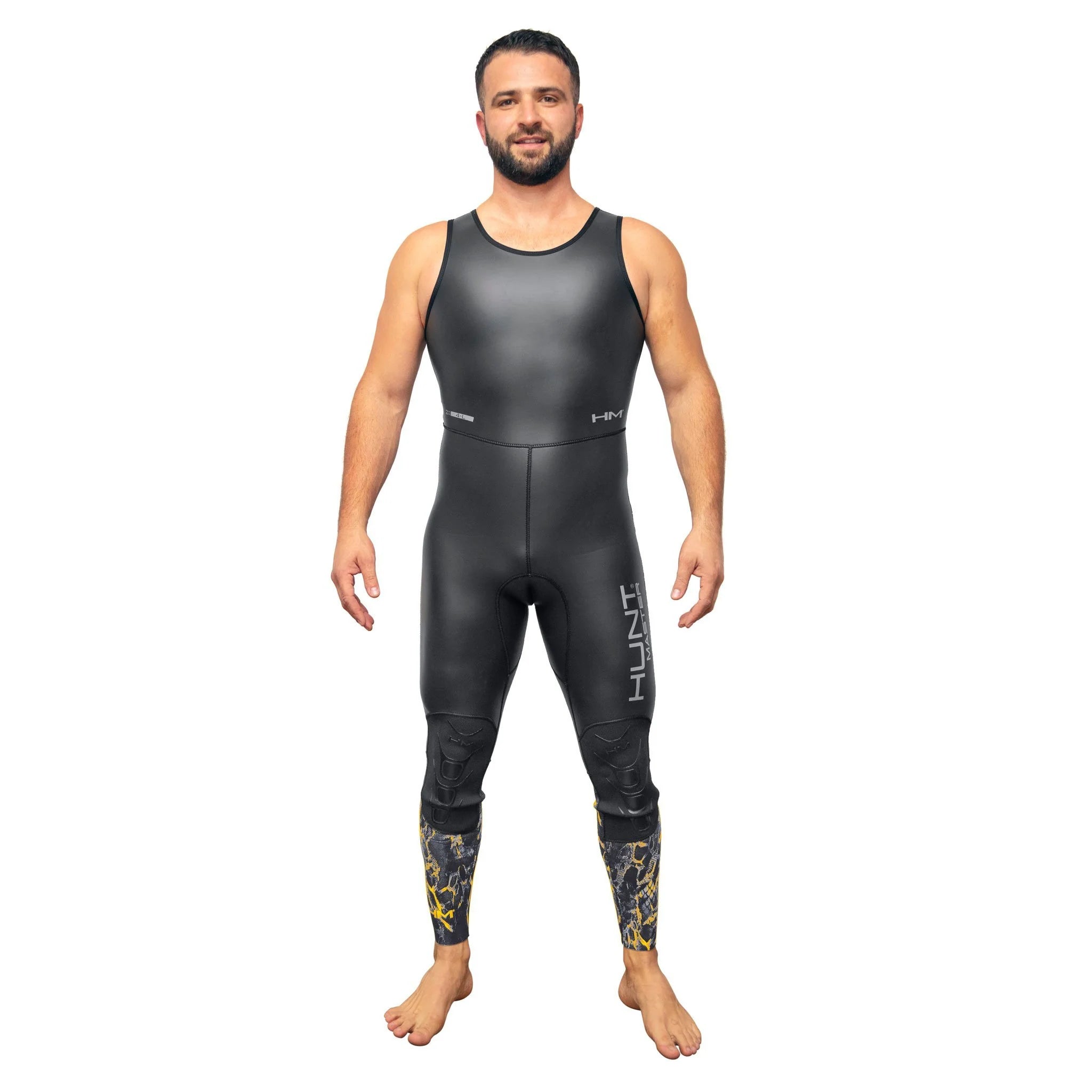 Hunt Master Sublime Smooth Skin Camo 2mm Wetsuit - 2 Piece Long John for Spearfishing & Free Diving | Warm & Flexible Neoprene for Cold Water Hunting