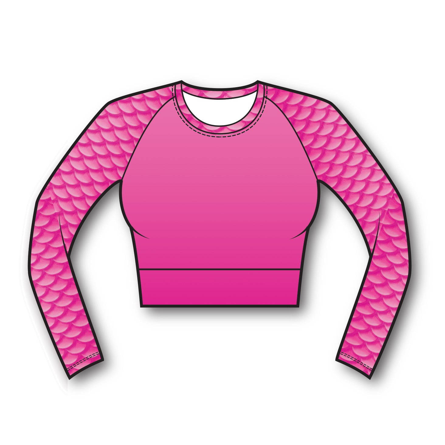 Malibu Eco Cropped Rash Guard - UPF 50+ Sun Protection Swim Shirt for Women - Lightweight Quick-Dry Surfing & Beachwear for Active Lifestyles