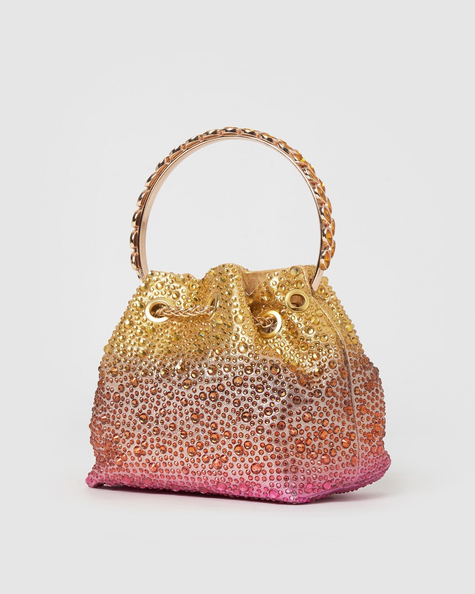 Izoa Crystal Bag Ombre - Elegant Glitter Clutch Purse for Women, Evening Parties, Weddings & Special Occasions