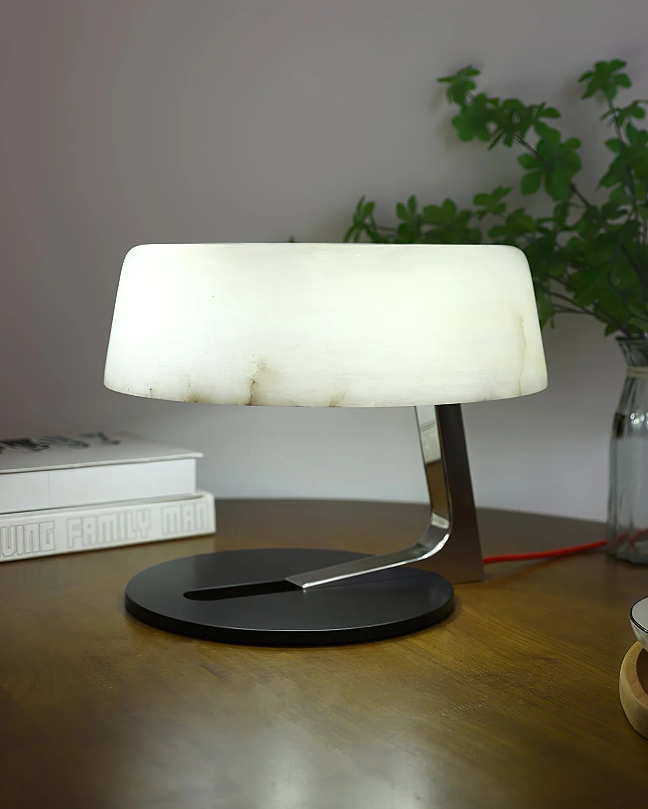Modern Snowstone Table Lamp - Elegant Bedside & Living Room Lighting for Home Decor