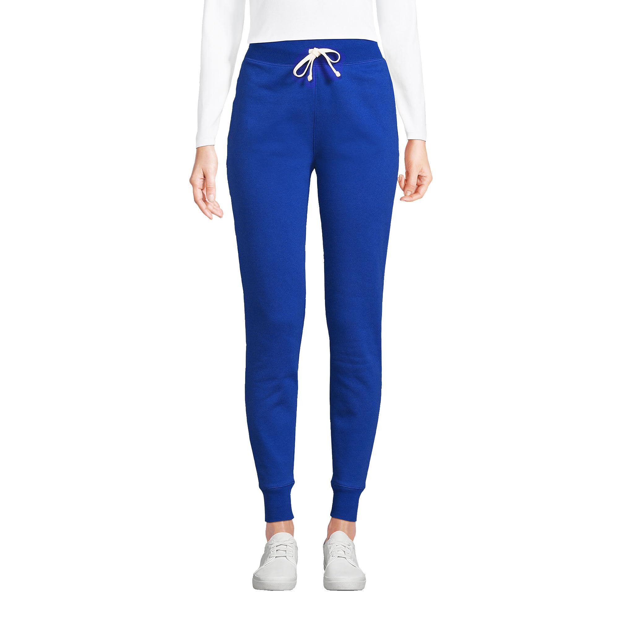 Lands' End Adult Jogger Sweatpants for School Uniforms - Comfortable Stretch Cotton Pants for Teachers, Staff and School Professionals - Perfect for Work, Classroom and Casual Wear