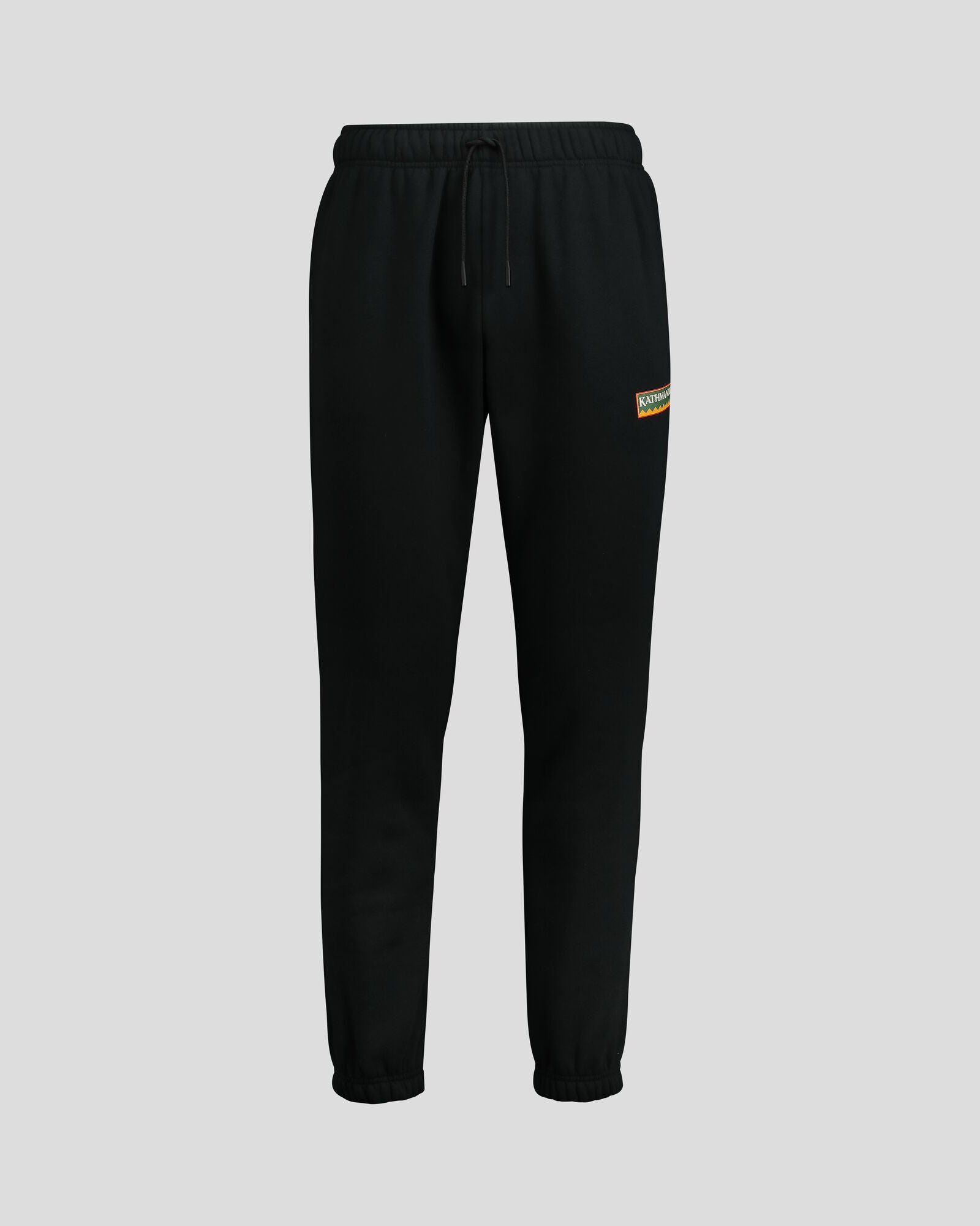 Men's Kathmandu Heritage Logo Slouchy Joggers - Comfortable Casual Sweatpants for Lounge & Travel - Black