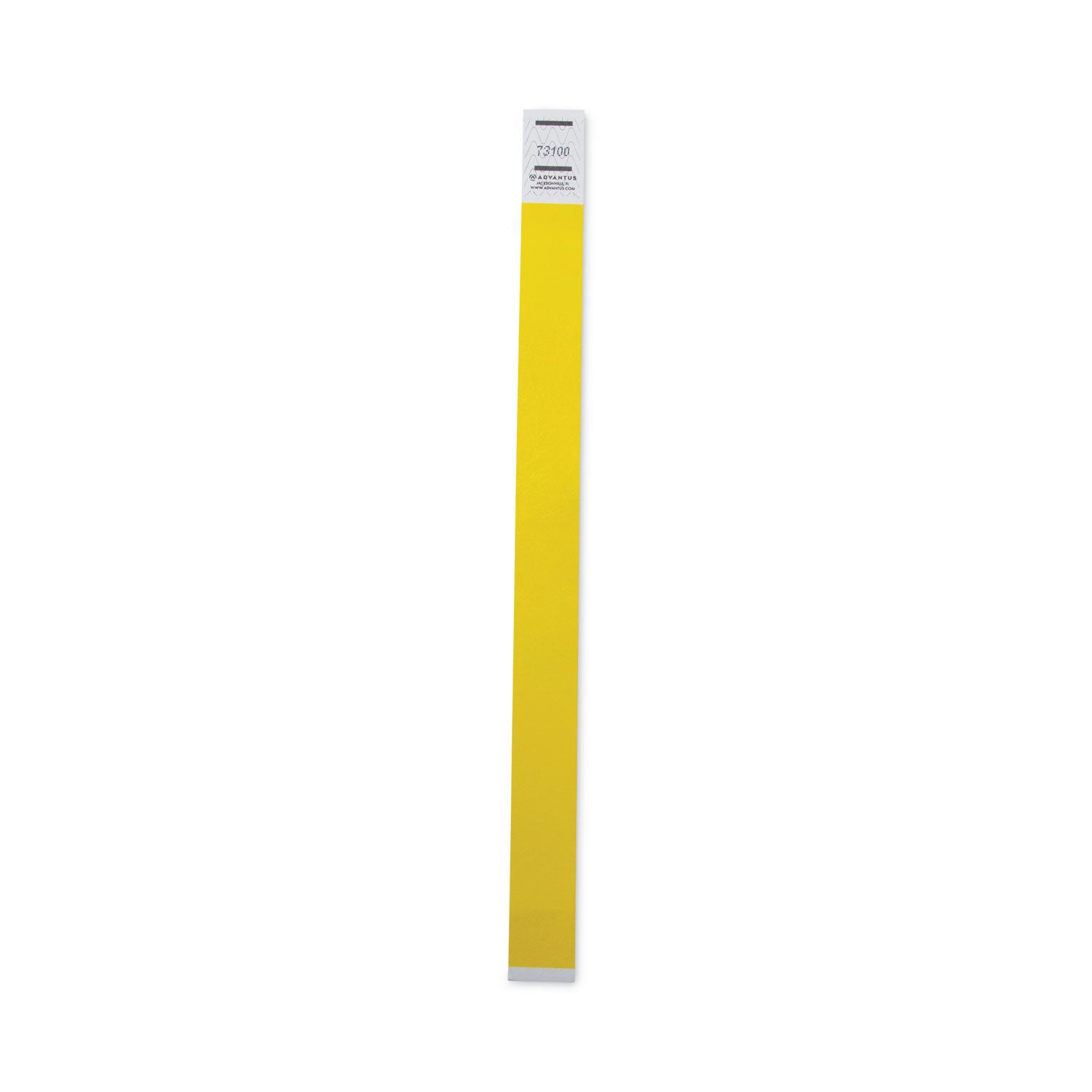 Advantus Numbered Wristbands for Crowd Control - Sequential Yellow Wristbands 10 x 0.75 Inches (Pack of 100) - Perfect for Events, Festivals, and VIP Access Management
