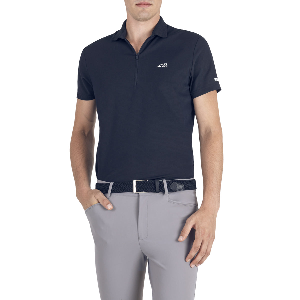 Equiline Men's CetaC Freetime Polo Shirt - Breathable Casual Short Sleeve Golf Shirt for Men - Perfect for Golf, Office & Summer Outings