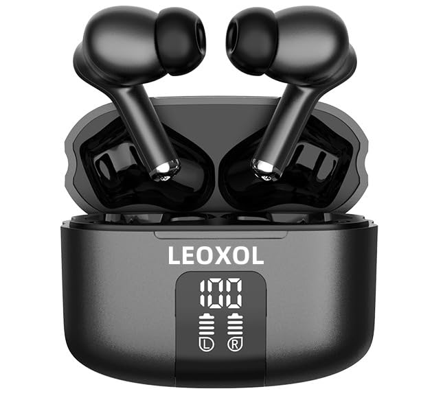 Leoxol Wireless Earbuds Bluetooth 5.3 with ANC, 36H Playtime - Perfect for Workouts & Commuting