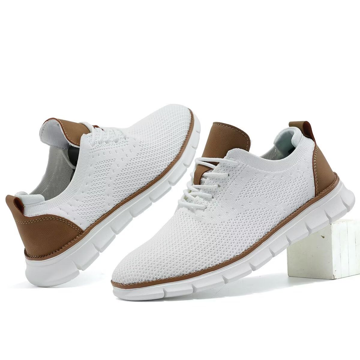 Men's Lightweight Oxford Lace-Up Dress Shoes - Casual Walking & Fashion Sneakers for Work, Travel & Everyday Wear