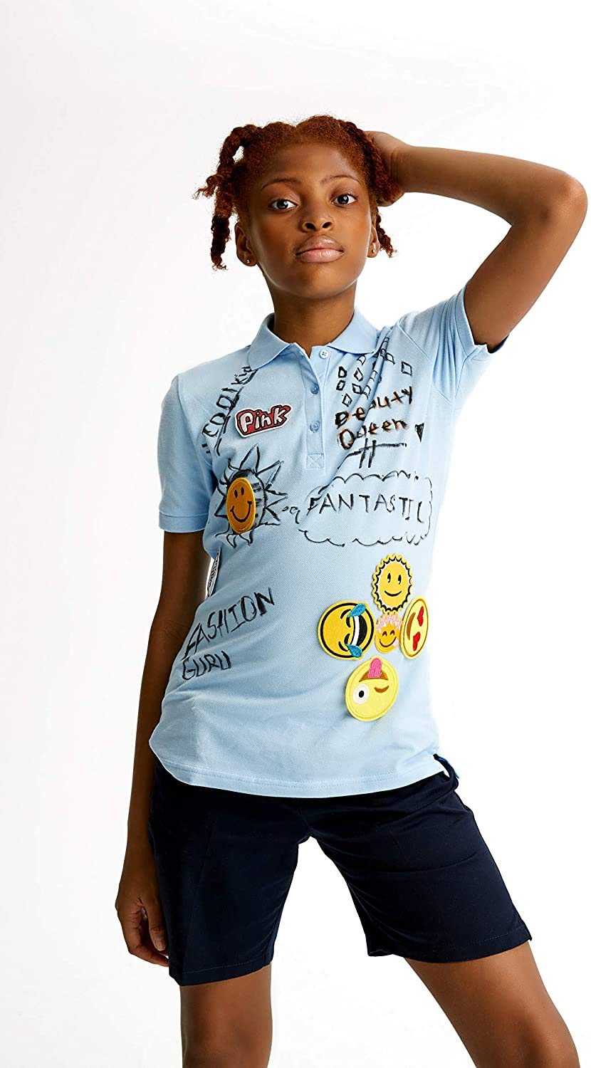French Toast Girls' 2-Pack Short Sleeve Polo Shirts - School Uniform Tops for Kids - Perfect for Class, Playdates & Dress-Up Days