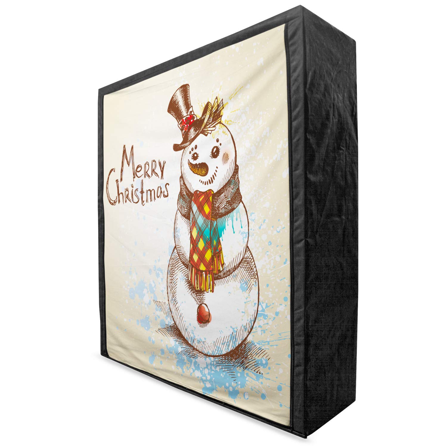 Ambesonne Snowman Portable Fabric Wardrobe - 59