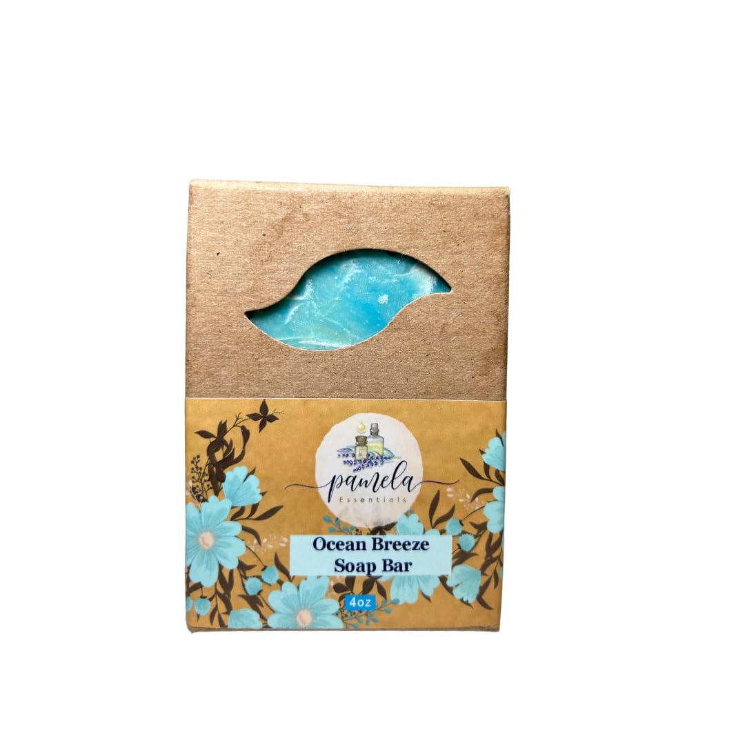 Organic Handmade Ocean Breeze Soap Bars (Set of 2) - Natural, Vegan & Cruelty-Free for Sensitive Skin - Perfect for Spa Day, Gifts & Eco-Friendly Bathroom Essentials