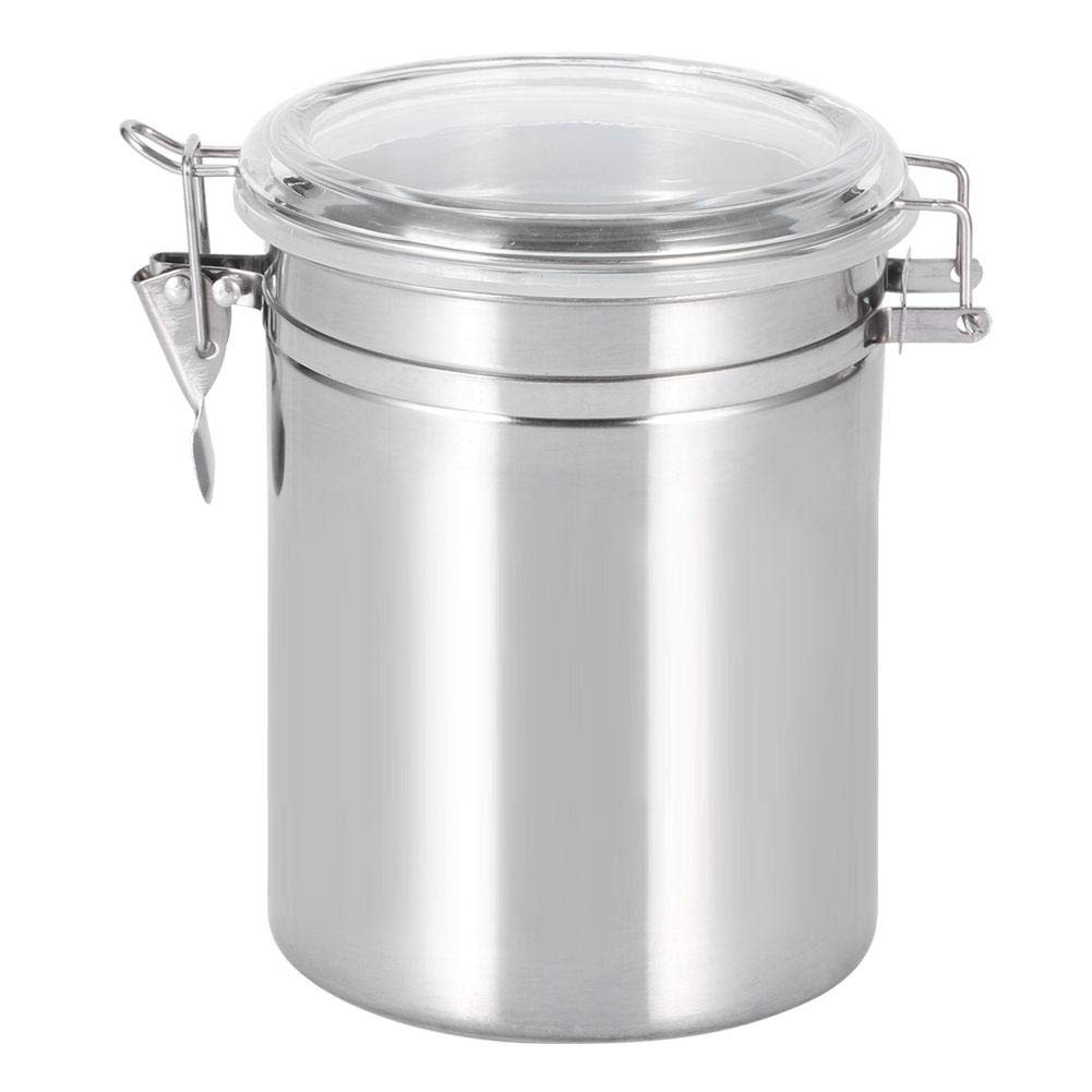 Stainless Steel Vacuum Sealed Food Storage Canisters - Airtight Kitchen Containers for Coffee Beans, Tea, Sugar & Cereals (12.5×17) - Perfect for Pantry Organization & Freshness Preservation