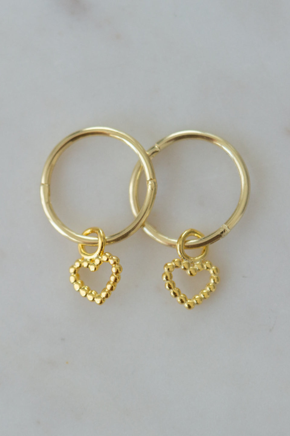 Dotty Love Gold Sleeper EOL Earrings - 14K Gold Plated Huggie Hoop Earrings for Women, Minimalist Everyday Jewelry Gift for Her - Perfect for Work, Date Night & Special Occasions