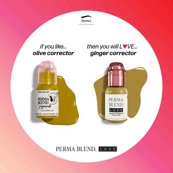 Perma Blend Luxe Ginger Corrector Pigment - Dark Spot & Hyperpigmentation Treatment for Face & Body - Perfect for Daily Skincare & Post-Acne Care
