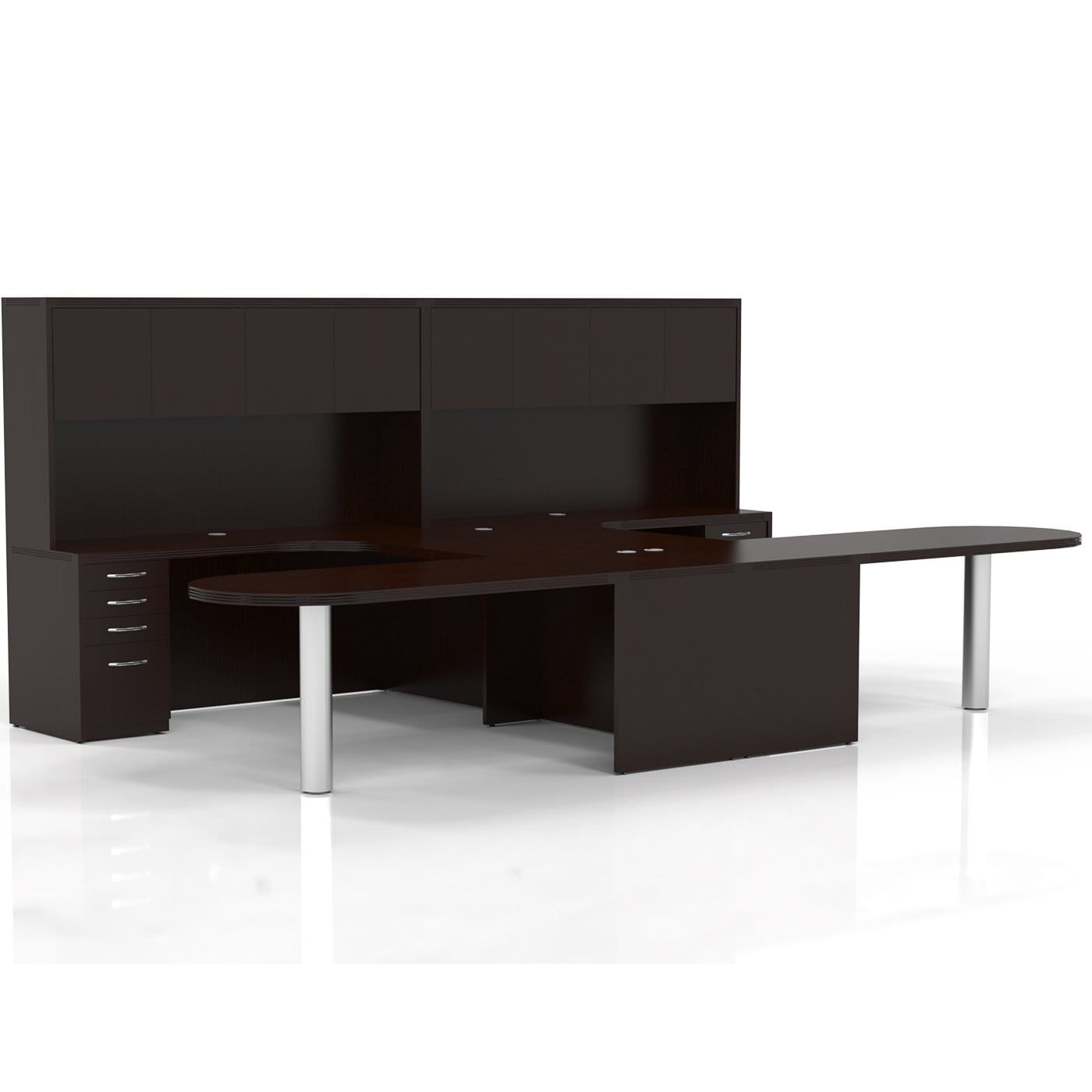 Safco Mayline Aberdeen Office Desk Set [AT21] - Modern Workstation for Home & Business - Perfect for Office, Study & Workspace Organization