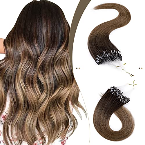 Micro Loop-Dark brown ombre light brown