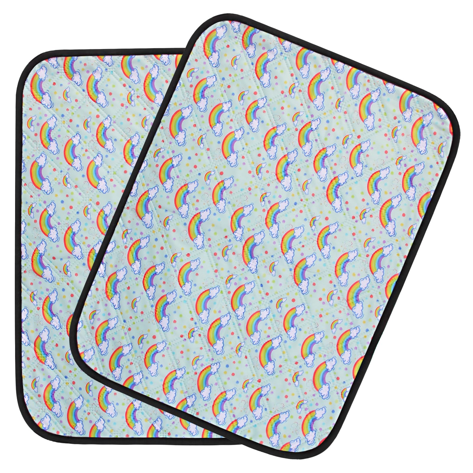 Washable & Reusable Dog Pee Pads - 2 Pack Super Absorbent Waterproof Puppy Training Pads for Housebreaking, Whelping, Incontinence | Great for Playpen, Crate & Dog Bed Protection | Indoor & Outdoor Use