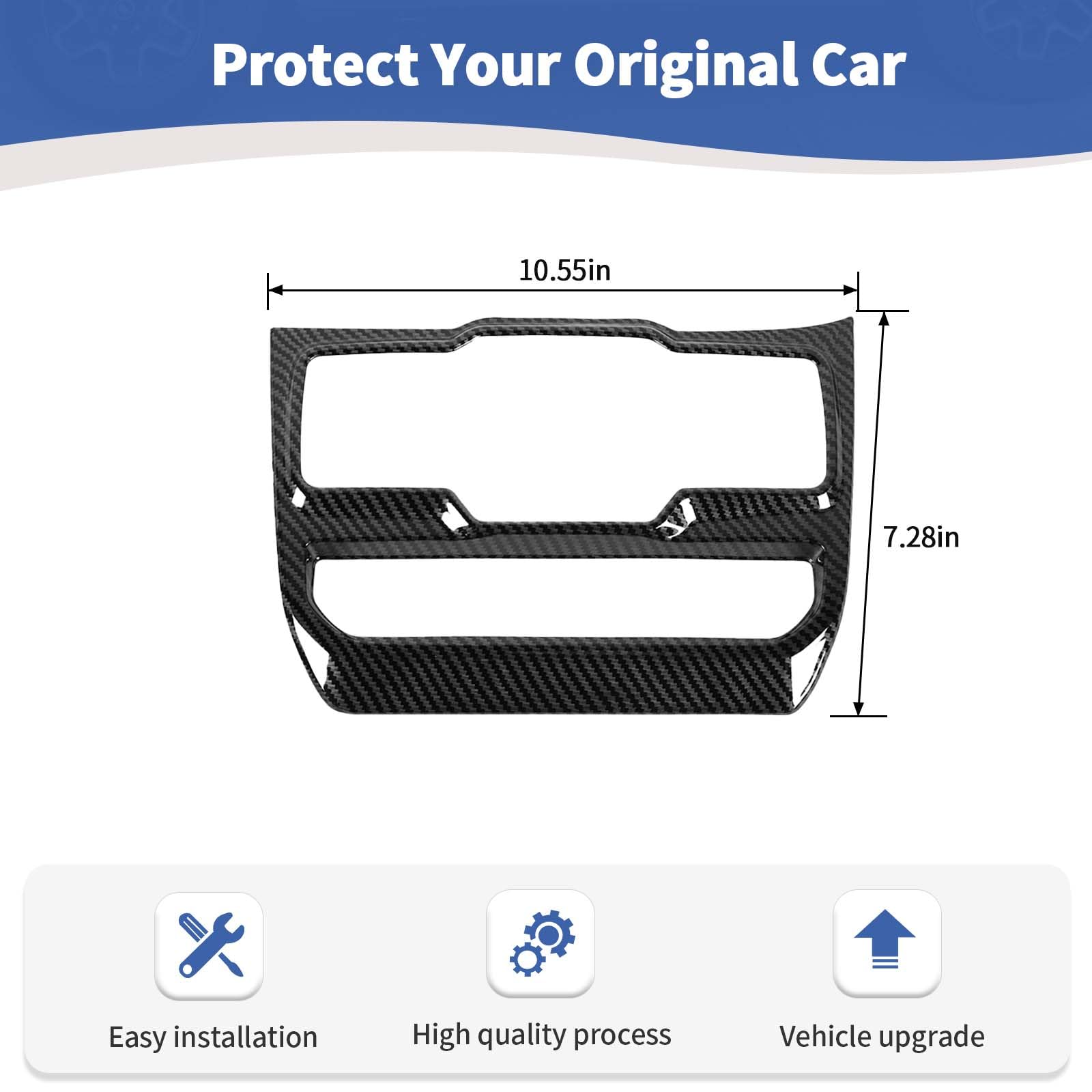 Jeep Wrangler JL JLU & Gladiator JT Center Dash Window Switch Panel Trim Cover - Carbon Fiber Interior Accessories (2018-2024) | Upgrade Your Jeep's Interior Style for Off-Road Adventures & Daily Driving