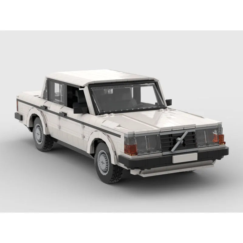 1711pcs MOC 155929 Volvo 240 Sedan Building Blocks Set - DIY Car Model Kit for Adults & Teens - Perfect for Home Decoration, Gift & Collector's Display