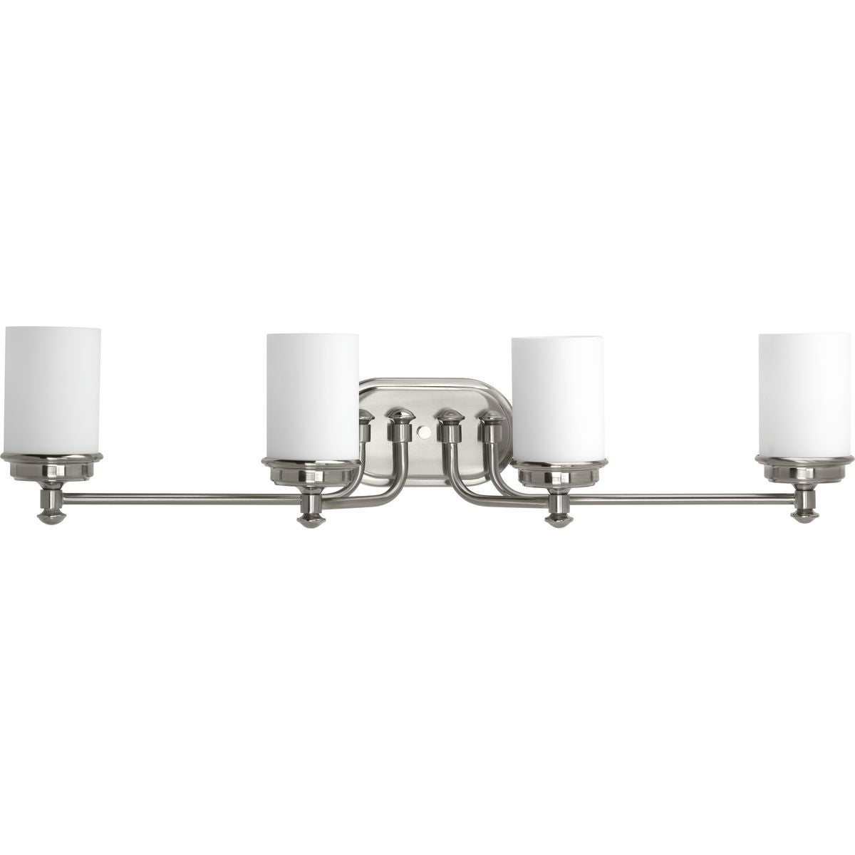 Glide Collection 4-Light Etched Opal Glass Bathroom Vanity Light - Perfect for Modern Bathroom, Powder Room & Dressing Area Lighting