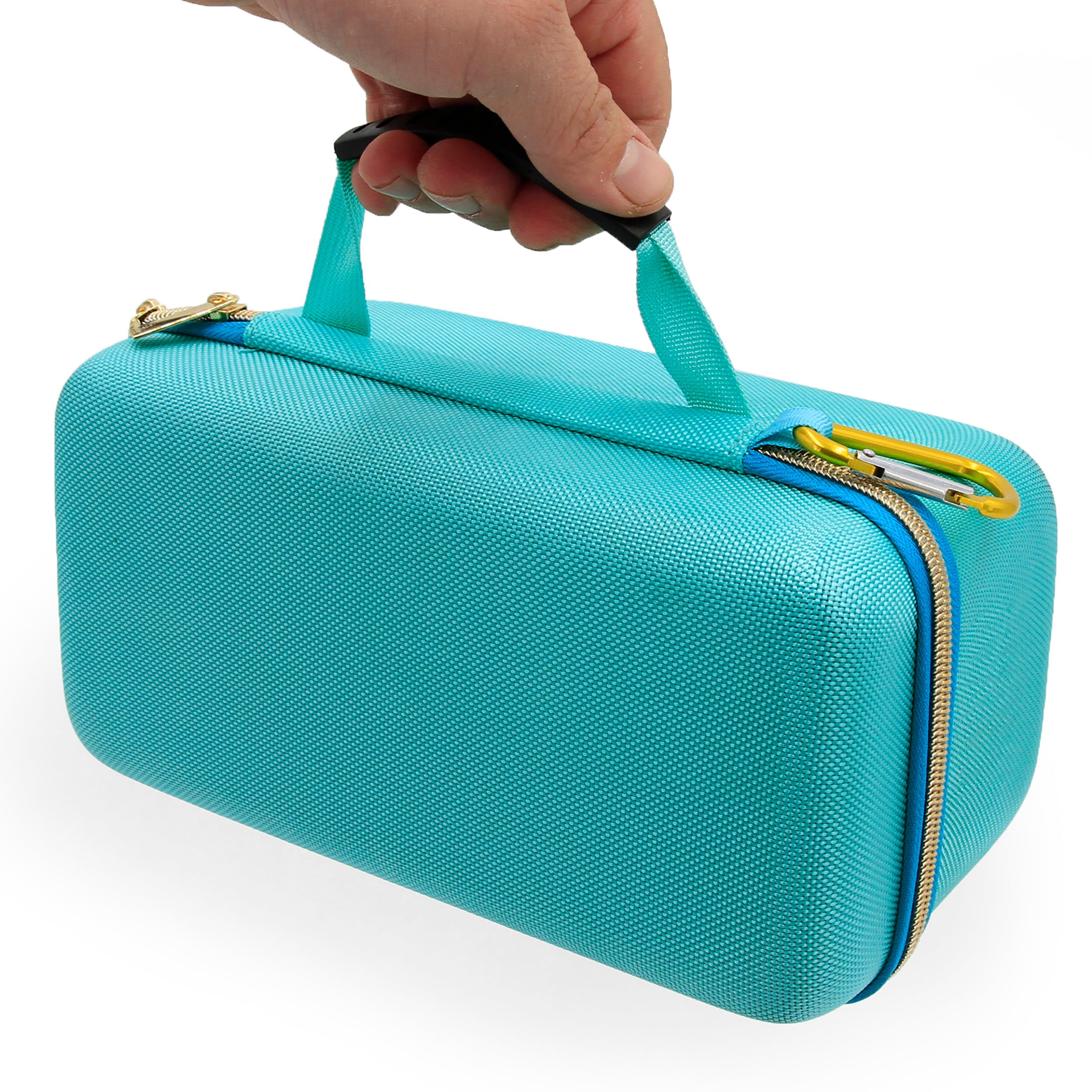 CASEMATIX Studio Microphone Case Compatible with Shure SM7B, Rode PodMic & Large Podcast Mics - Includes Accessories & Turquoise Mic Bag - Perfect for Podcasting, Streaming & Studio Recording