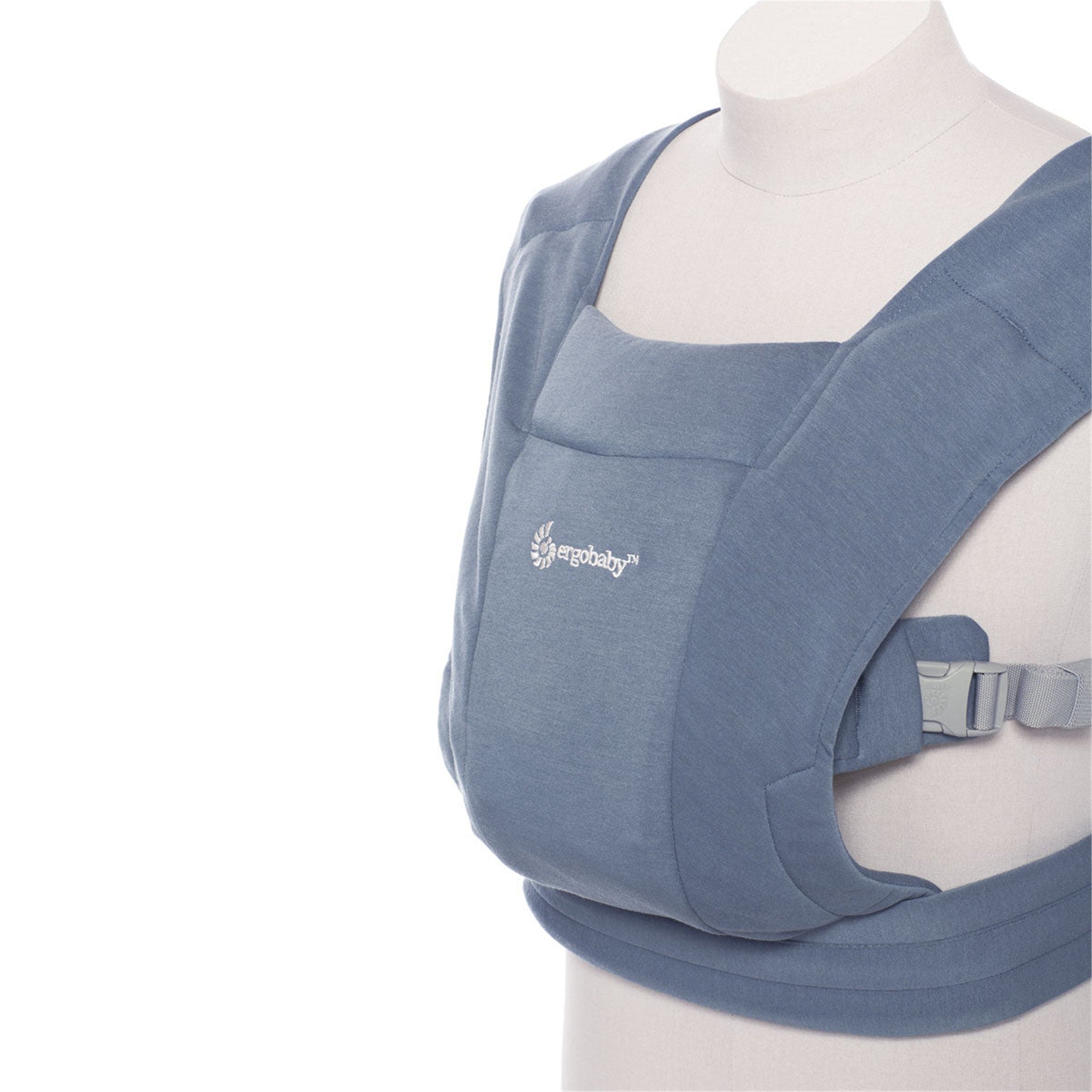 Ergobaby Embrace Baby Carrier - Soft & Comfortable Infant Carrier for Newborns to 12 Months, Oxford Blue - Perfect for Hands-Free Parenting, Shopping & Outdoor Adventures