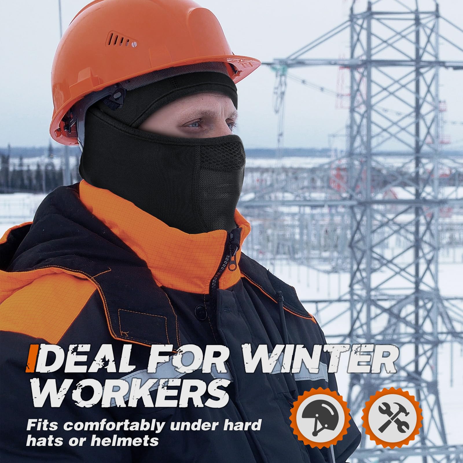 Breathable Winter Balaclava Ski Mask for Men & Women - Windproof Thermal Fleece Face Cover for Cold Weather - Perfect for Skiing, Snowboarding, Motorcycling & Outdoor Winter Activities