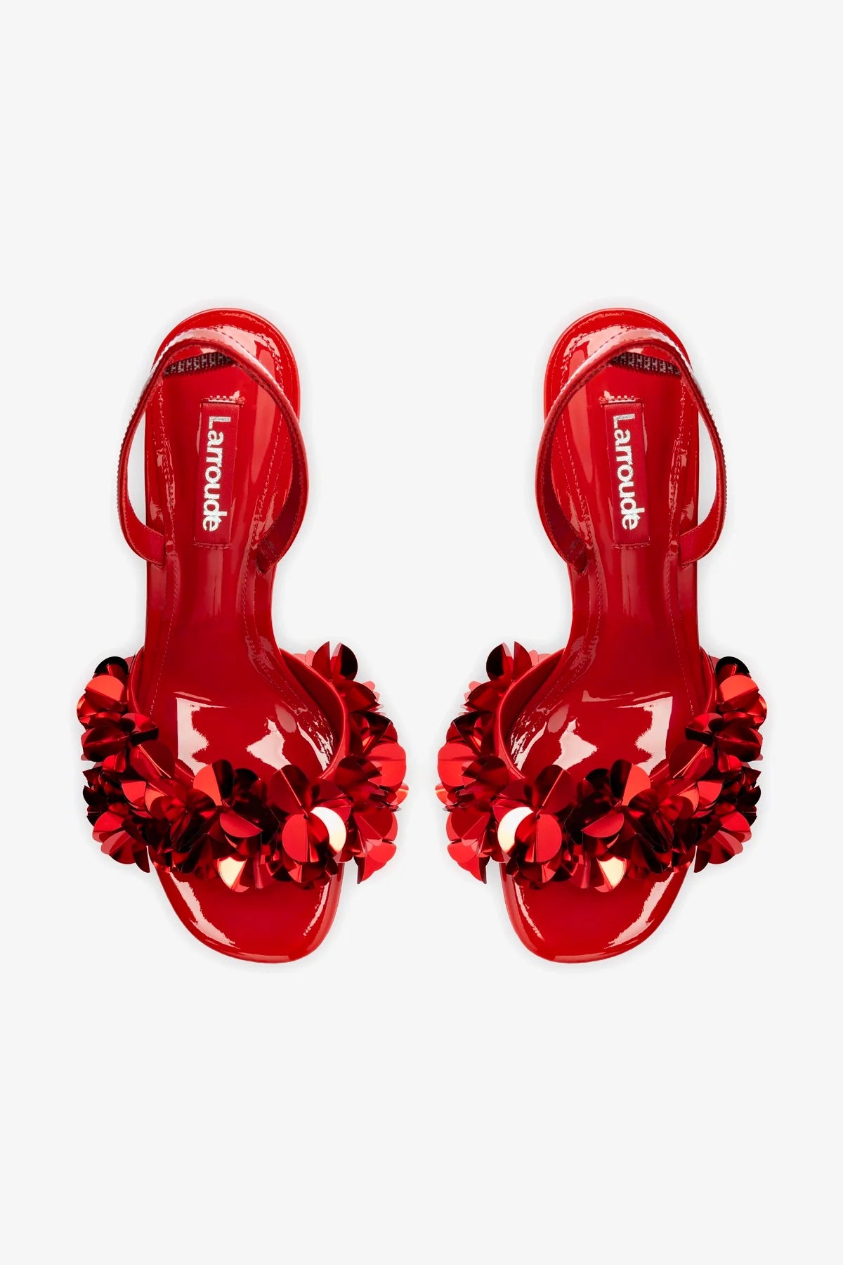 Morgan Sandal In Scarlet Patent Leather - Women's Fashion Dress Shoes for Weddings, Parties & Office Wear | Comfortable & Stylish Footwear