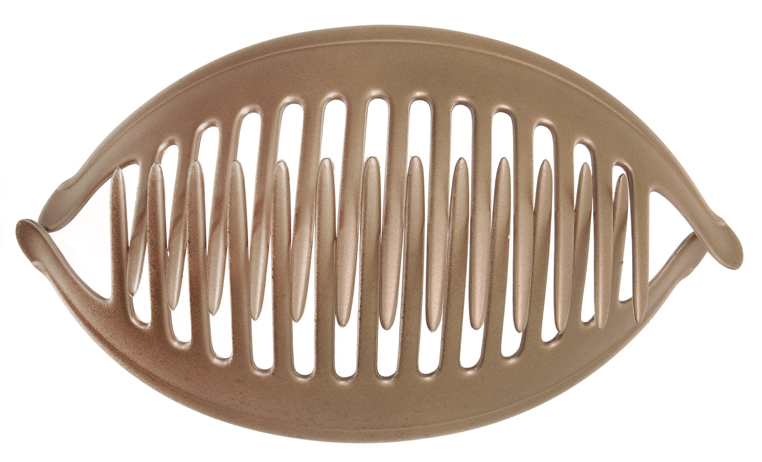 France Luxe Large Interlocking Comb Pair - Matte Sable Hair Clips for Women | Perfect for Updos, Ponytails & Styling | Salon-Quality Hair Accessories for Weddings, Parties & Everyday Use