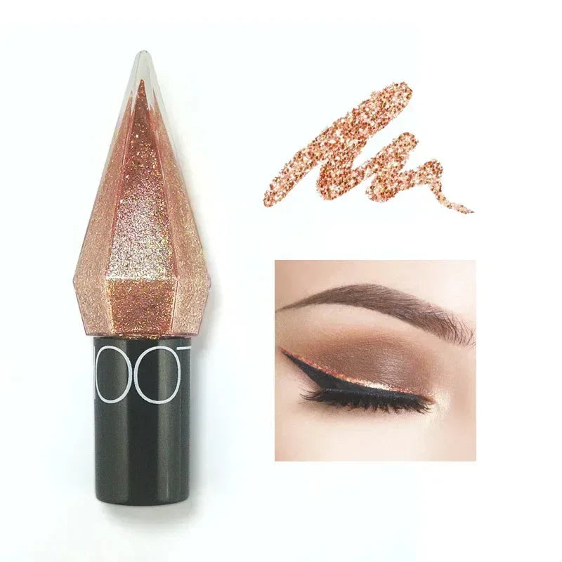 Glitter Diamond Shiny Eyeliner - Waterproof Long-Lasting Eye Makeup for Parties & Special Occasions