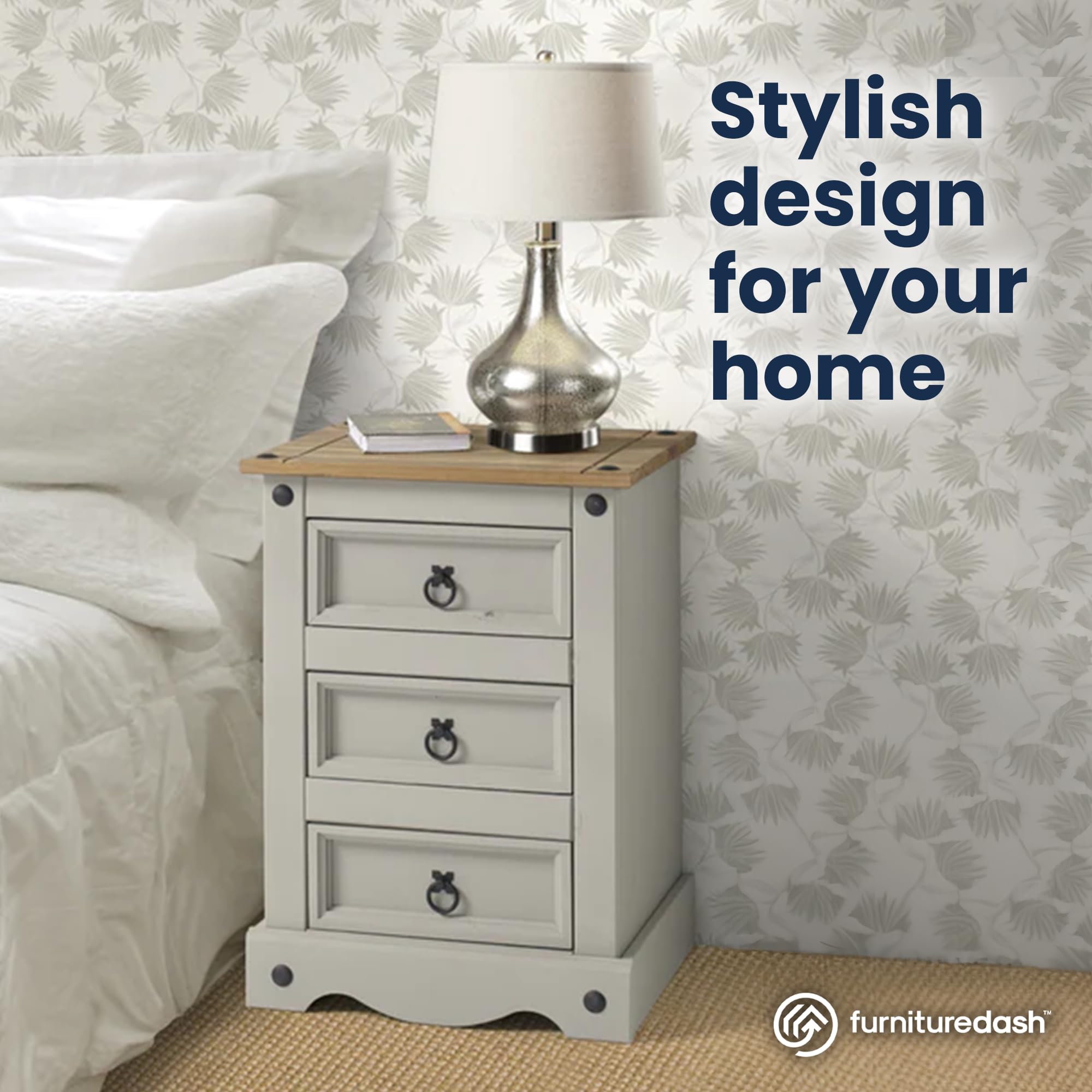 Modern Nightstand with Storage - 17.72