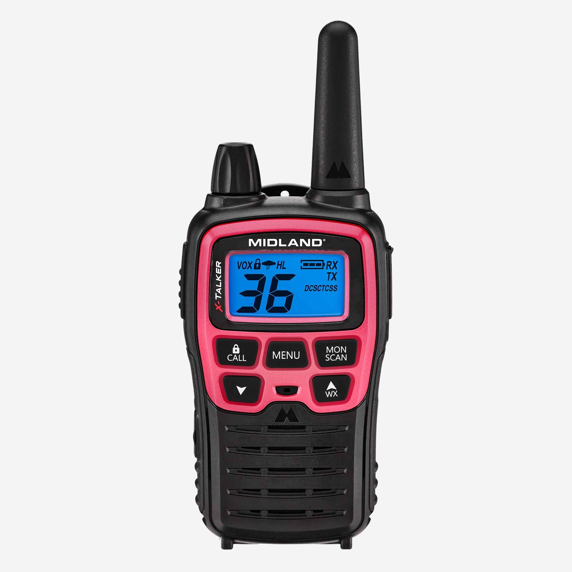 T71 X TALKER® FRS Walkie Talkie 2 Pack - Pink Walkie Talkies for Kids & Adults, Long Range Communication for Outdoor Adventures, Camping, Hiking & Events (T71PNK)