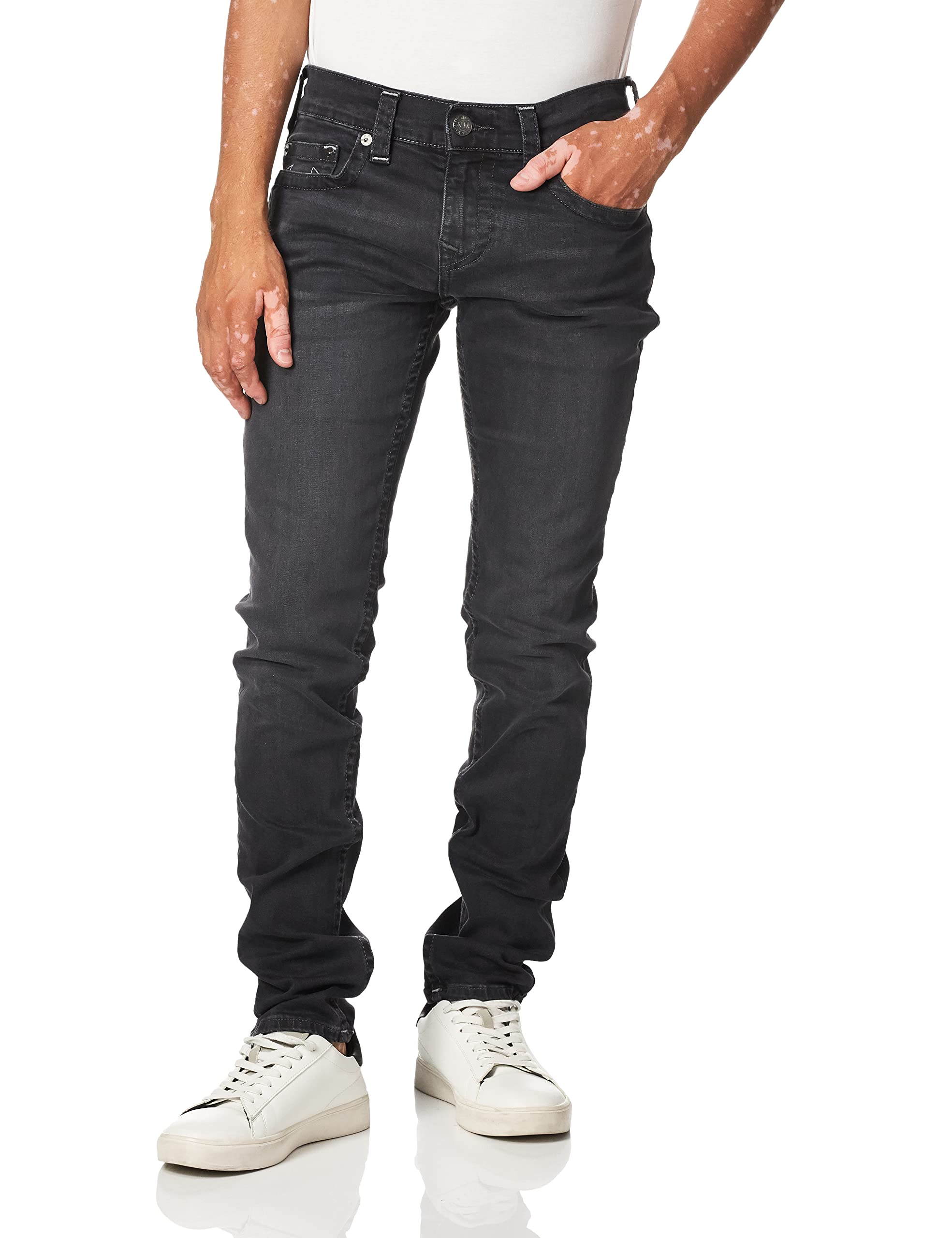 True Religion Men's Rocco Skinny Fit Jeans - Slim Stretch Denim Pants for Casual Wear & Night Out | Comfortable & Stylish Men's Fashion