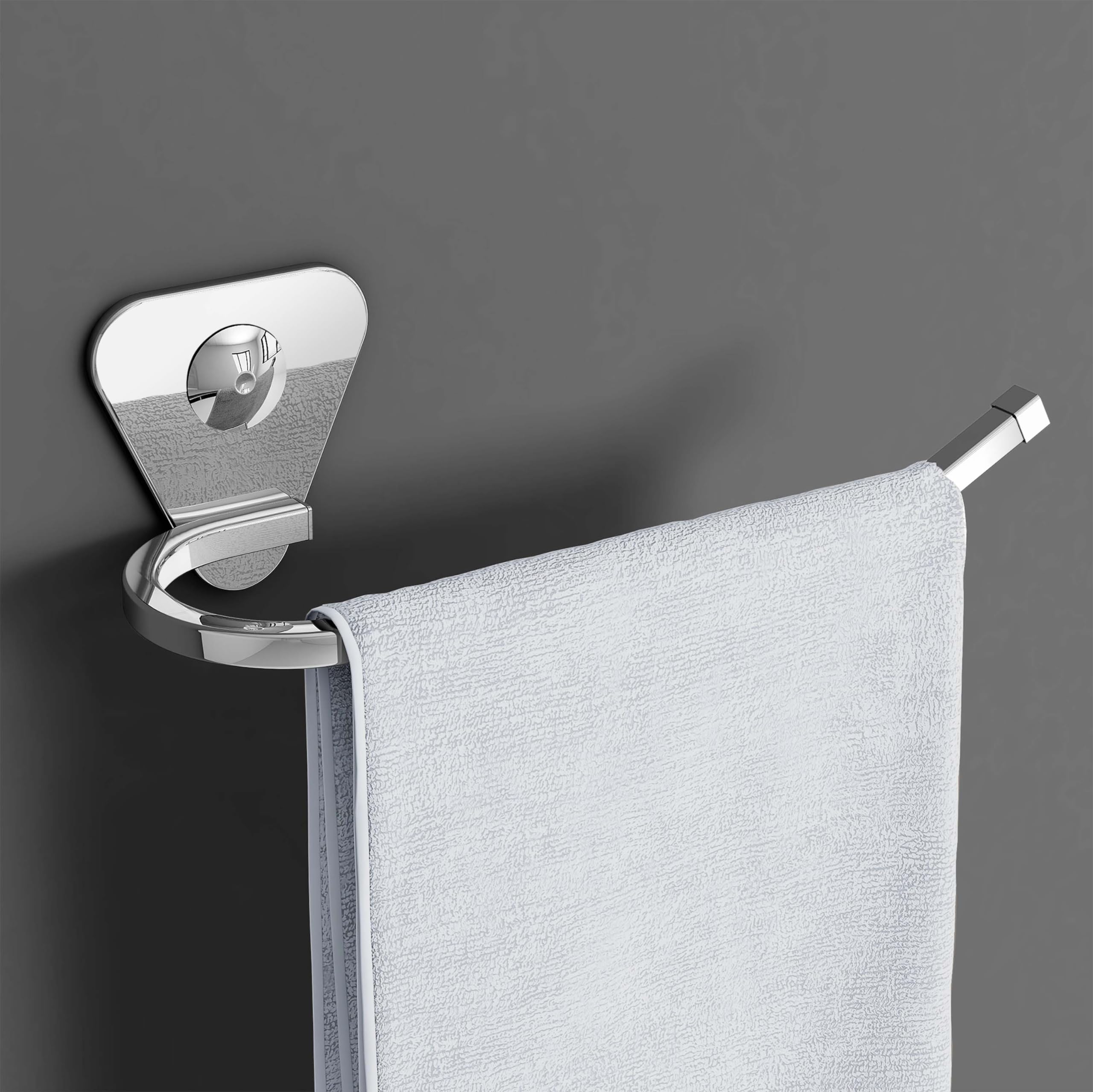 Stainless Steel Robe Hook - Heavy Duty Wall Hooks for Clothes, Towels & Robes - Bathroom & Bedroom Organizer - Chrome Door Hanger for Living Room & Entryway - Pack of 1 (Perfect for Small Spaces & Home Decor)