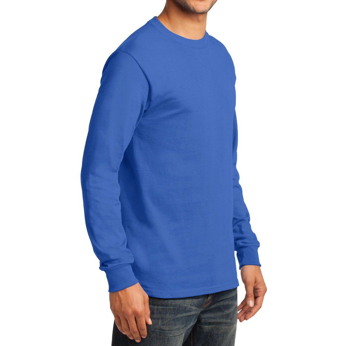 Men's Long Sleeve Essential T-Shirt - Comfortable Casual Basic Tee for Everyday Wear | Perfect for Work, Gym & Outdoor Activities