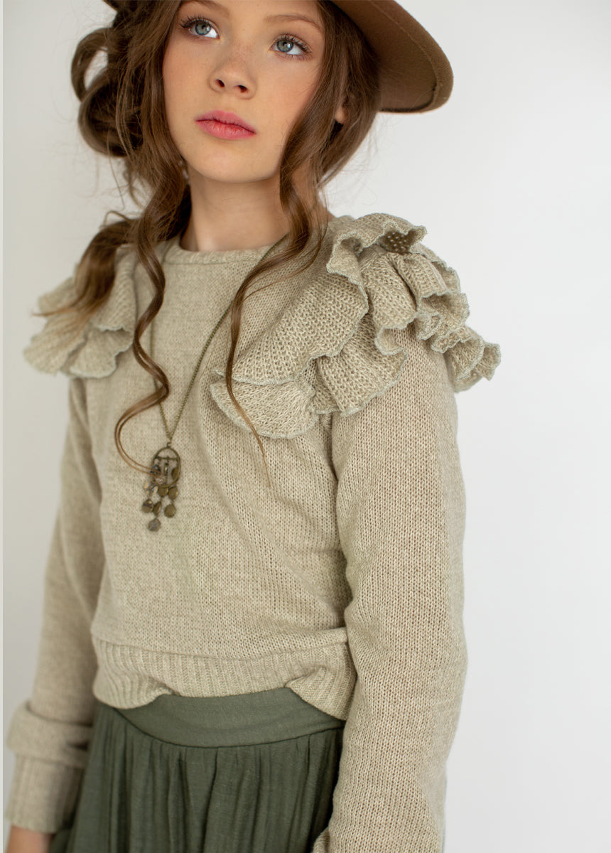 Tiegan Sweater in Heather Oat - Cozy Knit Pullover for Women | Perfect for Fall & Winter Layering | Office, Casual & Weekend Wear