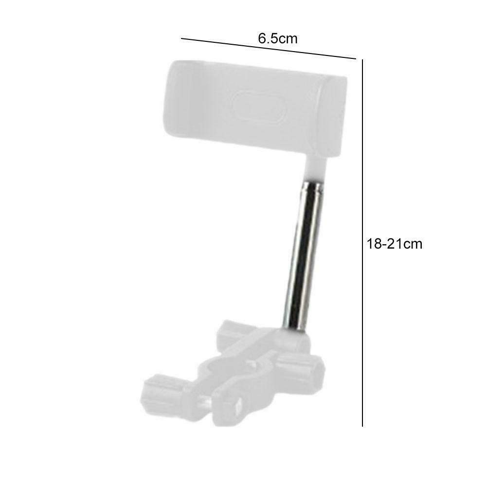 360° Adjustable Universal Car Phone Holder - Telescopic Rearview Mirror Mount for iPhone, Samsung & GPS Navigation - Perfect for Hands-Free Driving & Road Trips (Black)